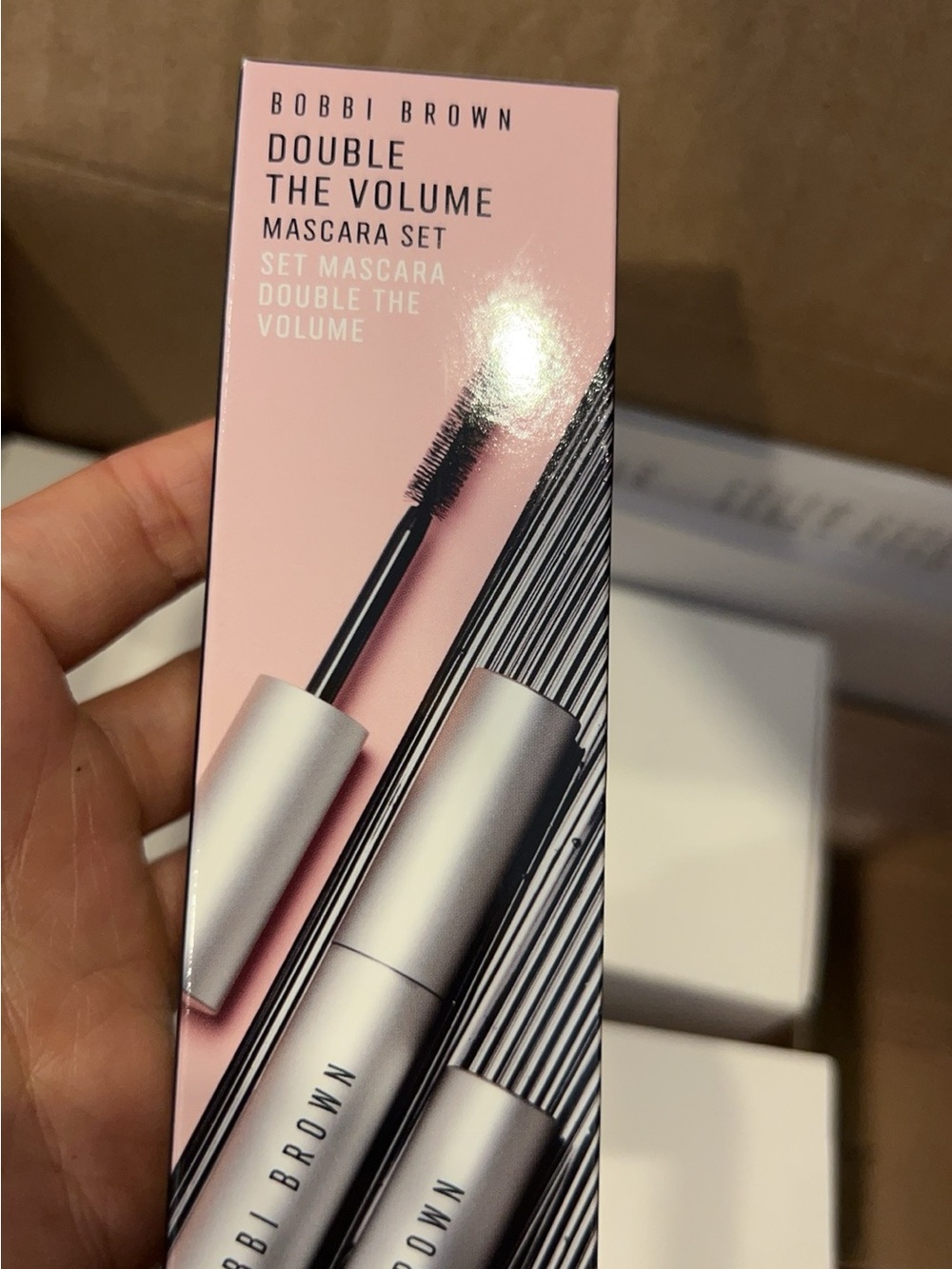 Bobbi Brown Double The Volume Mascara Set - Pink Packaging